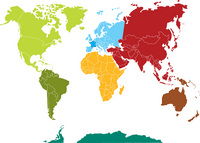 Carte du monde avec les continents Carte monde continent